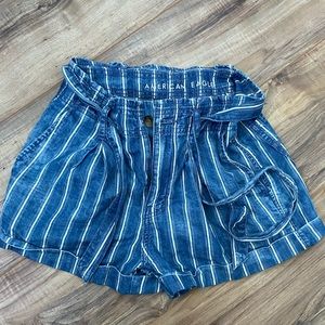 American Eagle Striped Shorts